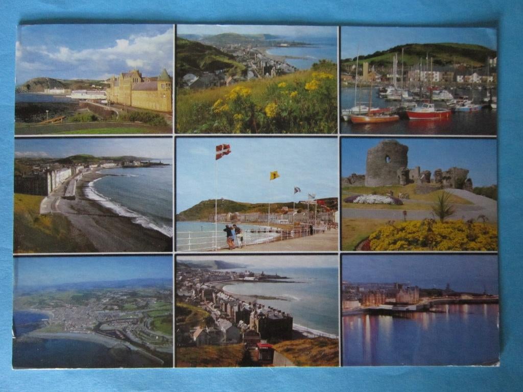 Ansichtkaart: Aberystwyth, Wales Engeland., Ophalen of Verzenden, 1980 tot heden, Gelopen, Engeland
