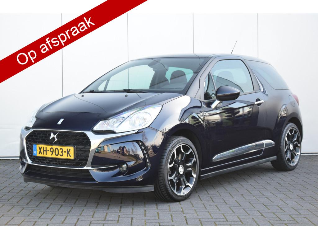 DS DS 3 1.2 PureTech Automaat Connected Chic Camera Ecc Crui, Auto's, DS, Stof, Gebruikt, 1199 cc, Blauw