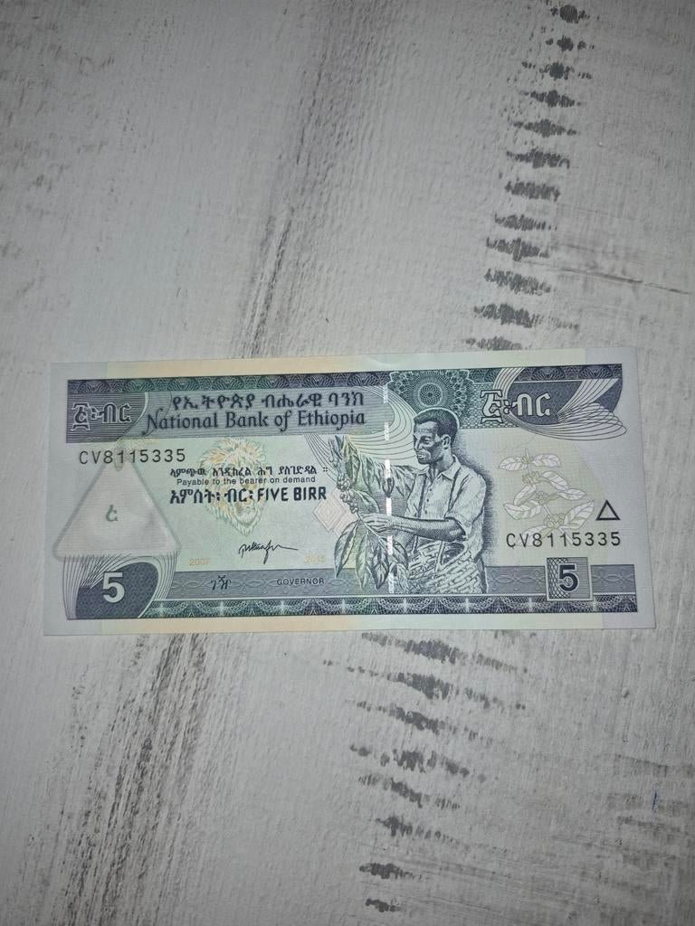 Ethiopië 5 Birr 2007-2015 UNC, Ophalen of Verzenden, Overige landen