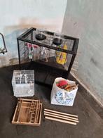 Beeztees Zwarte Vogelkooi. + 1 Kleine Witte Vogelkooi., Dieren en Toebehoren, Ophalen, Zo goed als nieuw, Metaal, Vogelkooi