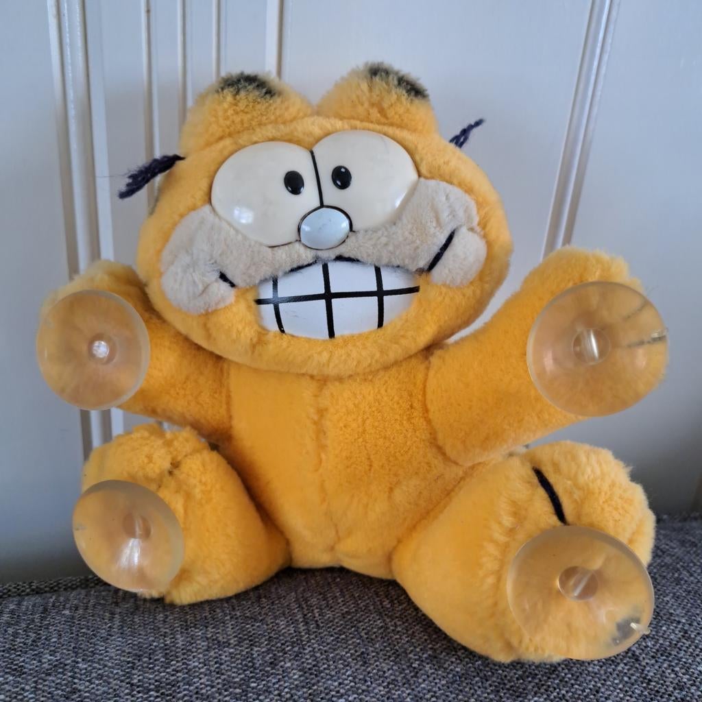 Garfield knuffel met zuignappen, Kinderen en Baby's, Speelgoed | Knuffels en Pluche, Ophalen of Verzenden