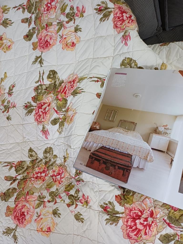 Brocante Sprei, Ophalen of Verzenden, Zo goed als nieuw, Eenpersoons, Overige typen