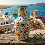 Griekse vaas met Aziatische bewerkingen, circa 1970, Antiek en Kunst, Ophalen of Verzenden