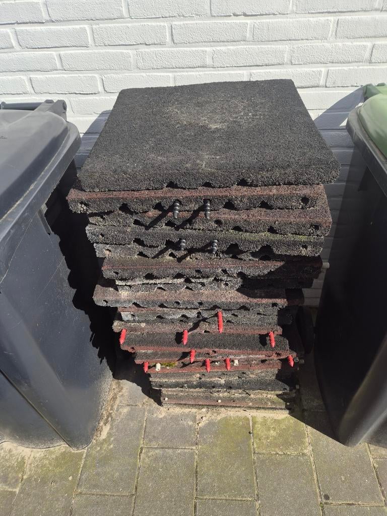 Rubberen tuintegels, Ophalen of Verzenden, Rubber, Overige typen