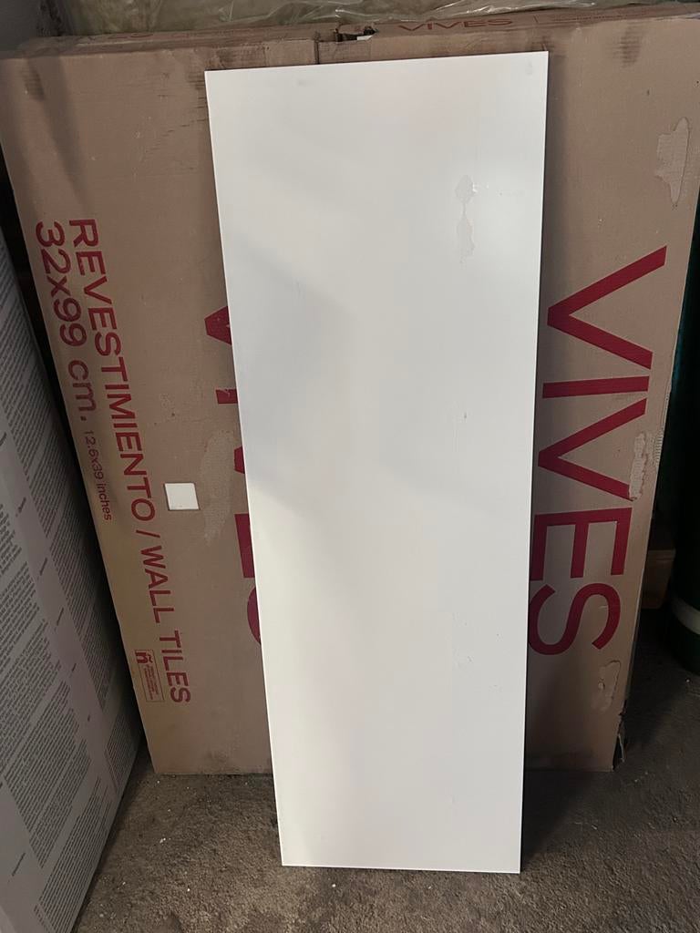 20x Mat witte wandtegels 32x99cm - Vives, Ophalen, 60 cm of meer, Nieuw, 5 tot 10 m²