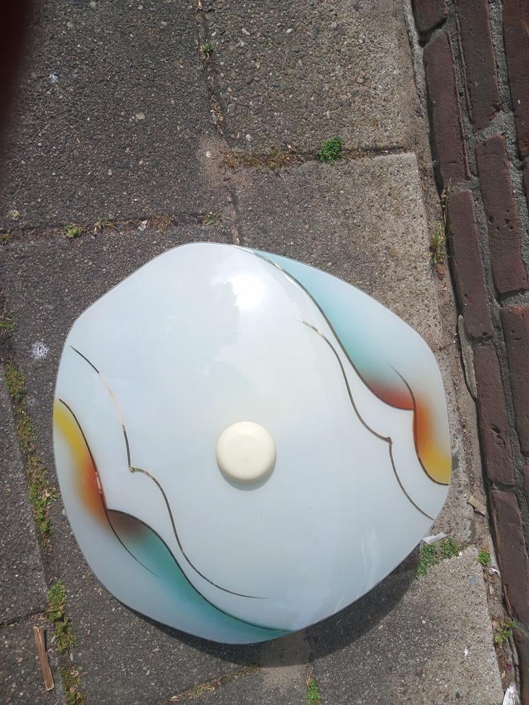 Mooie vintage plafonnière jaren '60 - Zo goed als nieuw, Huis en Inrichting, Lampen | Plafondlampen, Ophalen of Verzenden, Zo goed als nieuw