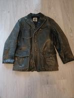 Vintage leren colbert, Maat 52/54 (L), Onbekend, Zwart, Ophalen of Verzenden