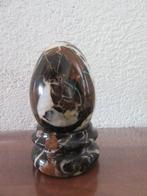 marmer ei met houder voet , zeer oud, Ophalen of Verzenden
