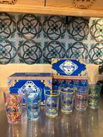 Birra Messina glazen set met doos, Nieuw, Ophalen of Verzenden, Meerkleurig, Overige merken