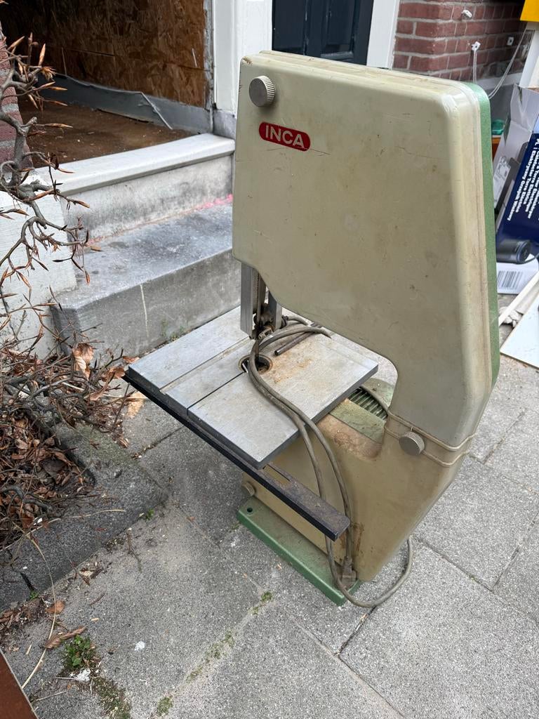 INCA Lintzaag - Robuuste bandzaag voor houtbewerking, Doe-het-zelf en Verbouw, Ophalen, Gebruikt, 70 mm of meer, 600 tot 1200 watt