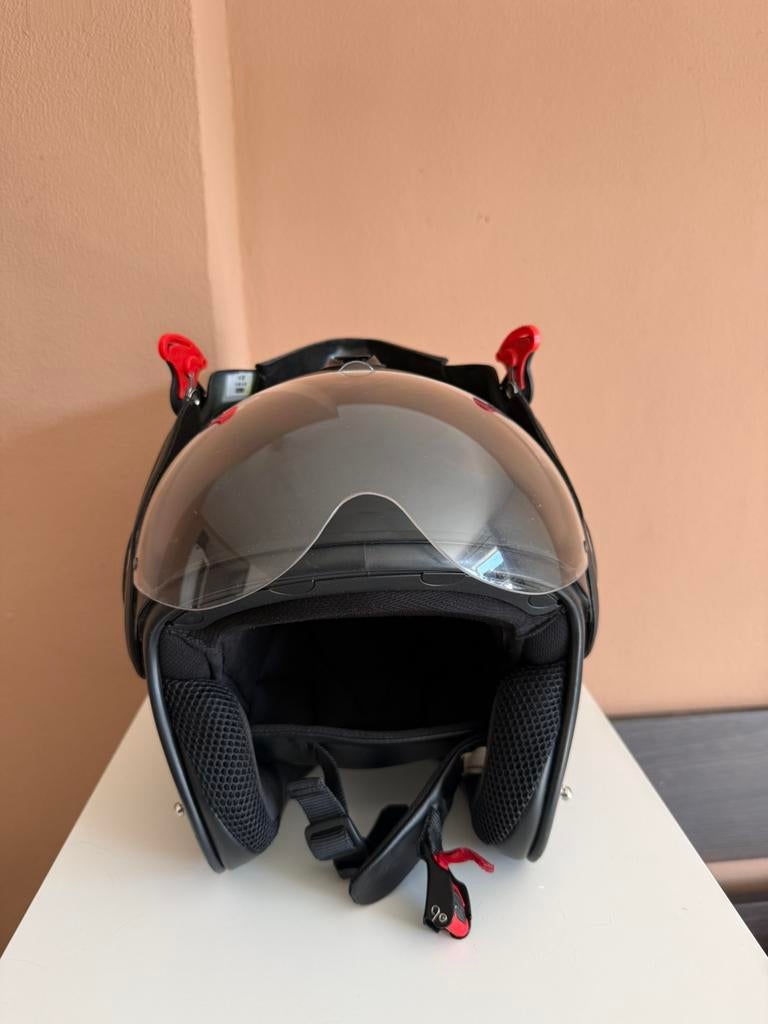 Roof boxer helm maat SM, Fietsen en Brommers, Brommerhelmen, Ophalen, Zo goed als nieuw, Medium, Roof boxer helm