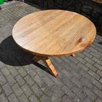 Eikenhouten ronde tafel, uitschuifbaar, Huis en Inrichting, Tafels | Eettafels, Ophalen