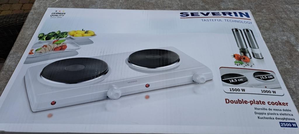 Severin elektrische kookplaat 2 pits, Ophalen of Verzenden