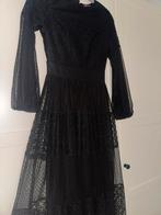 Zwarte kanten maxi jurk - Maat S, Kleding | Dames, Zwart, Ophalen of Verzenden, Zo goed als nieuw, Maat 36 (S)