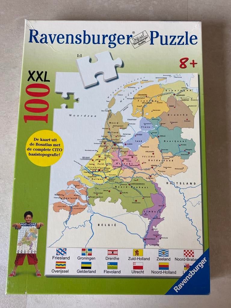 Ravensburger Puzzel Nederland 100 XXL stukjes, Ophalen of Verzenden, Minder dan 500 stukjes, Zo goed als nieuw, Legpuzzel