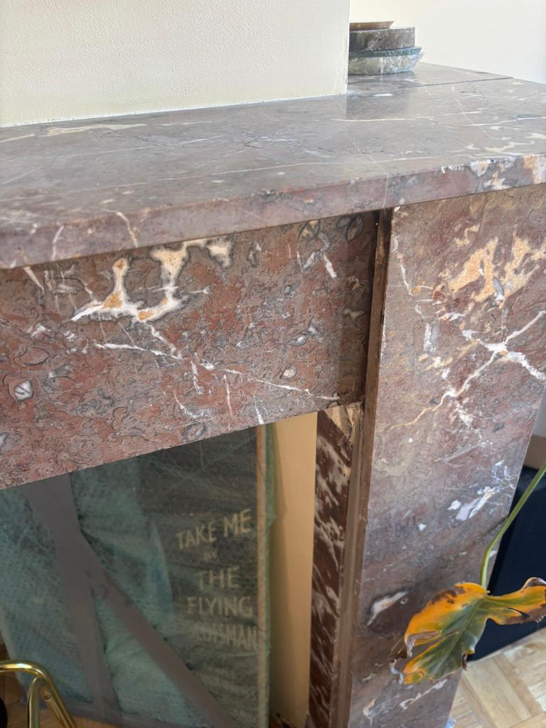 Marmeren schouw van oude open haard, Ophalen, Gebruikt, Vrijstaande haard, Overige soorten