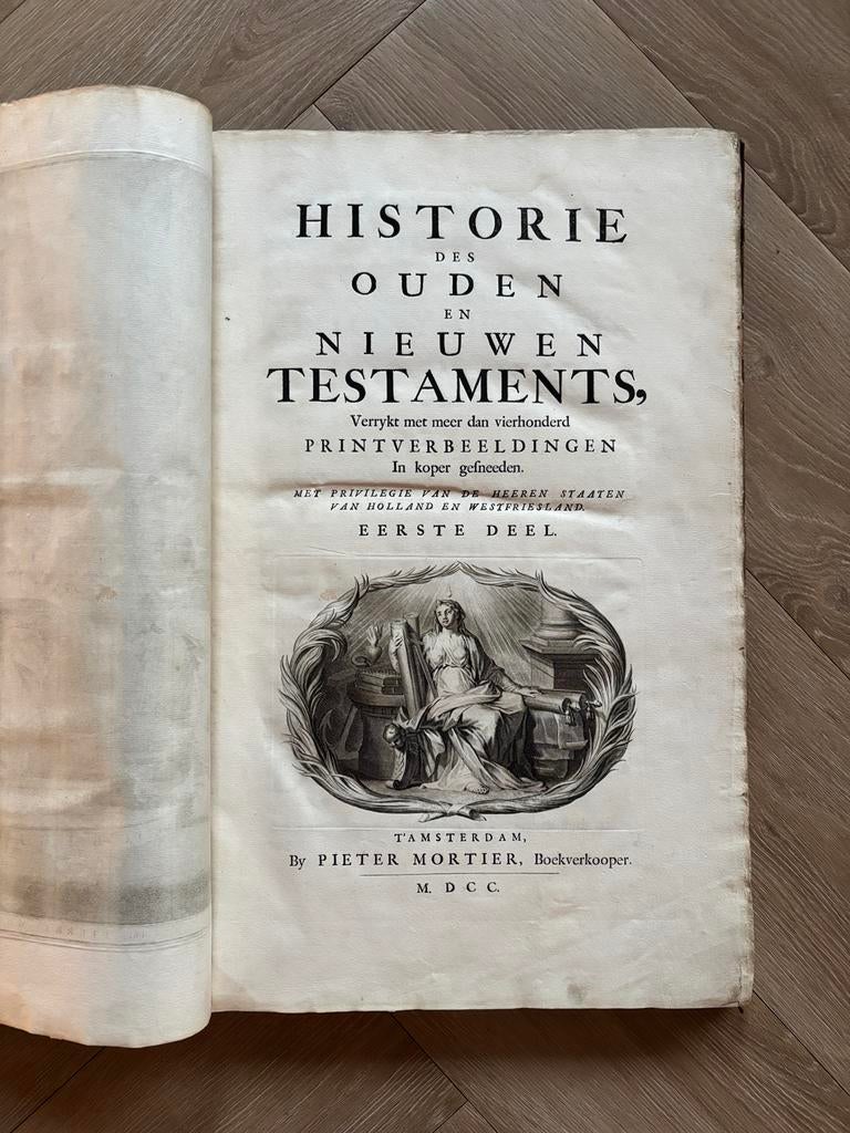 Antieke Prentbijbel van Pieter Mortier | deel 1, Ophalen
