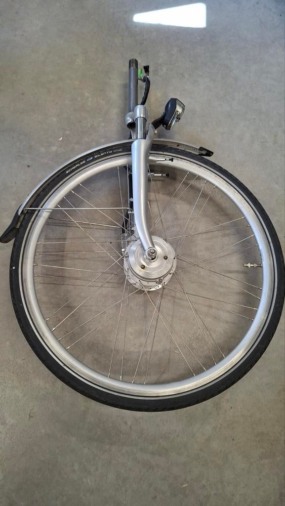 Sparta C2 voorwiel met motor en voorvork, Gebruikt, Elektrische fiets, Aluminium, Schwalbe (band)