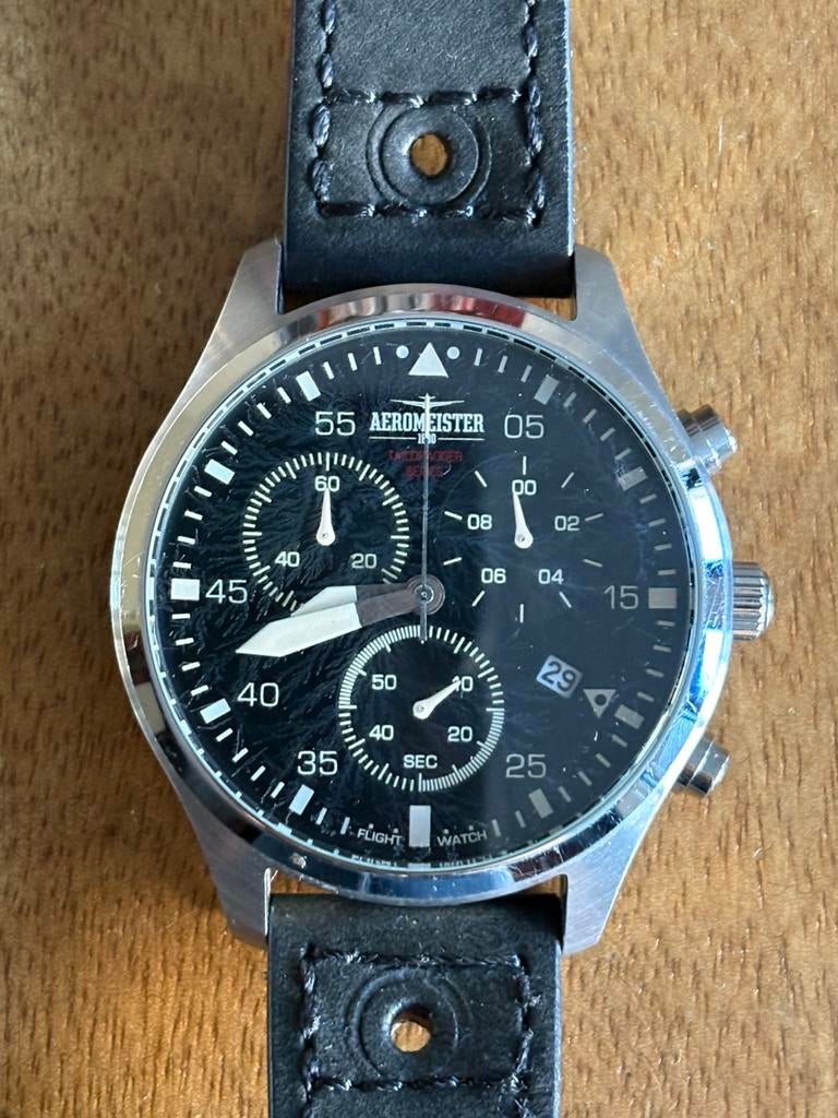 AEROMEISTER 1880 taildragger series am8002, Sieraden, Tassen en Uiterlijk, Horloges | Heren, Overige merken, Staal, Polshorloge