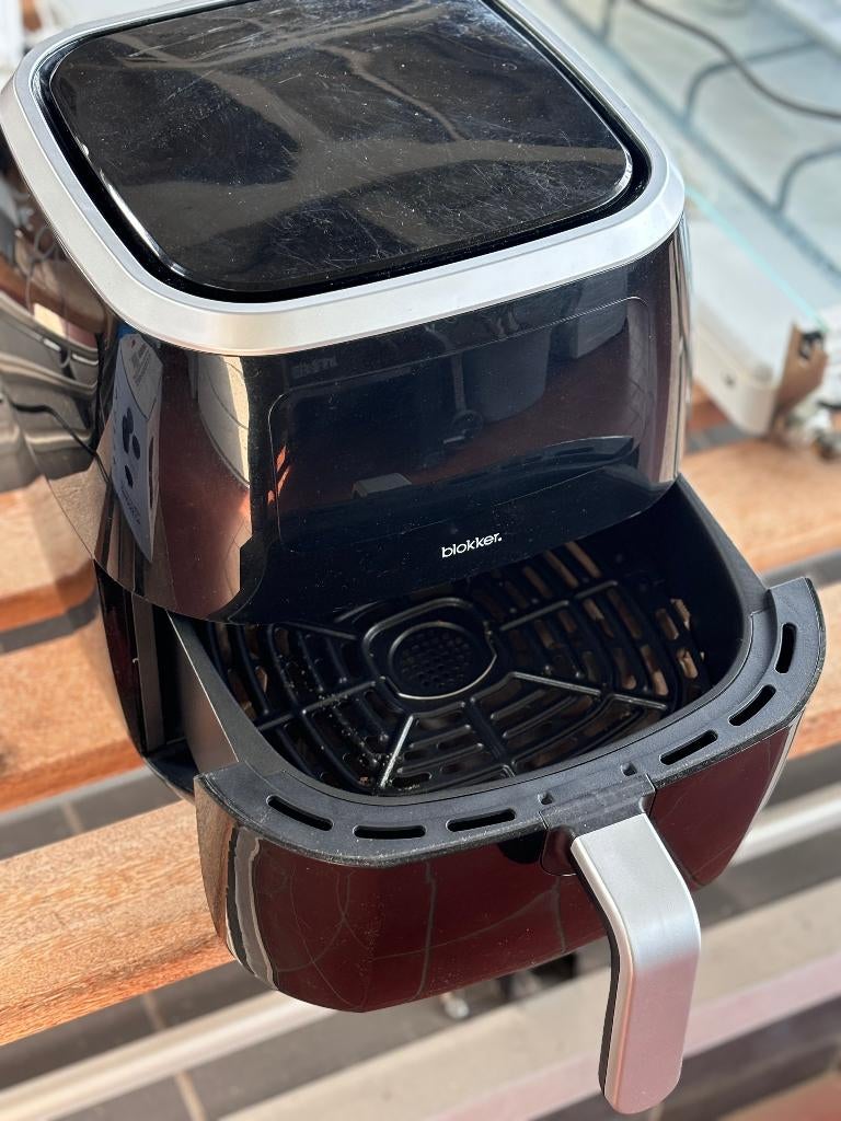 Blokker Heteluchtfriteuse Airfryer XL Zwart Kunststof Metaal, Ophalen of Verzenden, Gebruikt, Airfryer XL