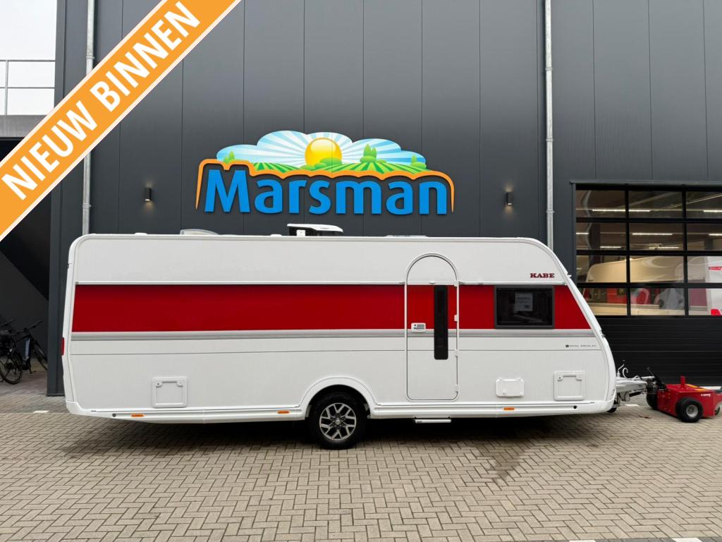 Kabe Royal 600 D XL Model 2026 - KingSize, Caravans en Kamperen, Caravans, Rondzit, Schokbreker, Kabe, Overige typen