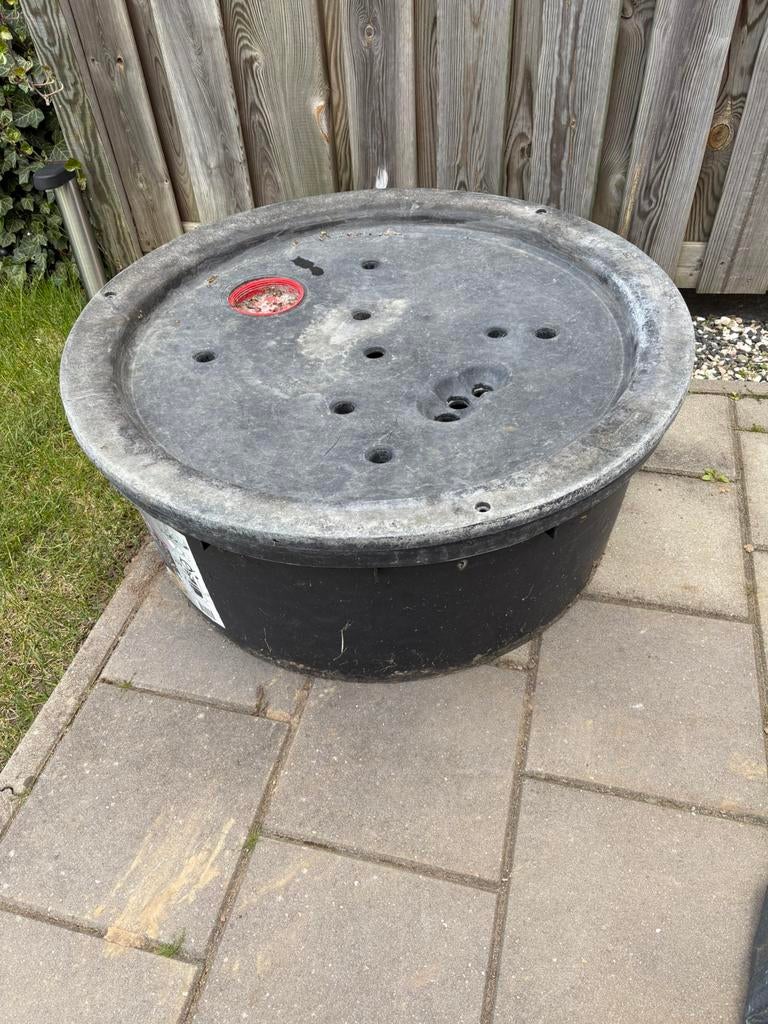 Ubbink basin & deksel t.b.v. waterornament, Tuin en Terras, Waterpartijen en Fonteinen, Ophalen, Gebruikt, Kunststof, Waterornament