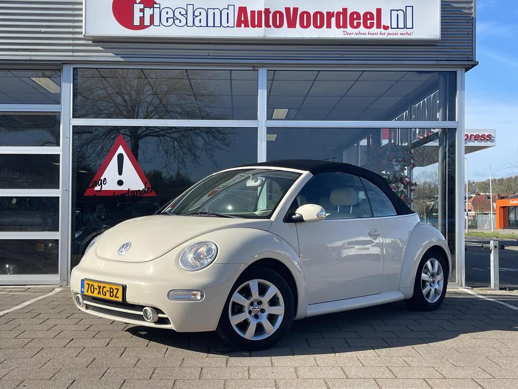 Volkswagen New Beetle Cabriolet 1.6 Highline /Volleder/Airco, Auto's, Volkswagen, 1345 kg, Gebruikt, 4 cilinders, 4 stoelen