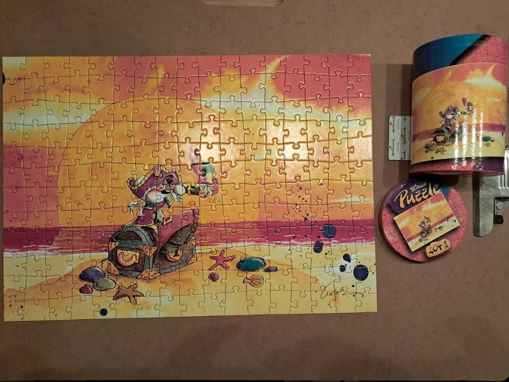 Diddl Puzzel Compleet - Zeldzaam Strandtafereel, Ophalen of Verzenden, Minder dan 500 stukjes, Gebruikt, Legpuzzel