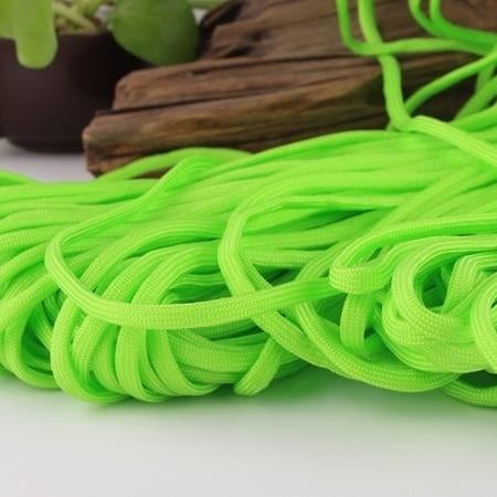 5 meter Paracord felgroen, Verzenden, Nieuw, Draad