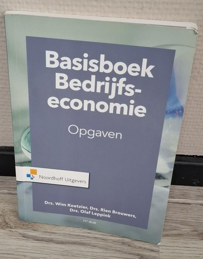 Basisboek Bedrijfseconomie opgaven 9789001889159, Boeken, Studieboeken en Cursussen, Ophalen of Verzenden, Beta, Zo goed als nieuw