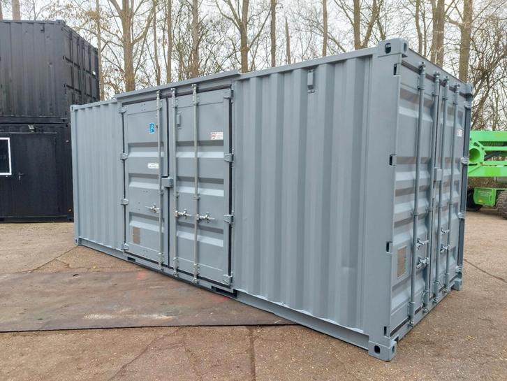 20ft zeecontainer extra zijdeuren, Zakelijke goederen, Machines en Bouw | Keten en Containers, Ophalen of Verzenden