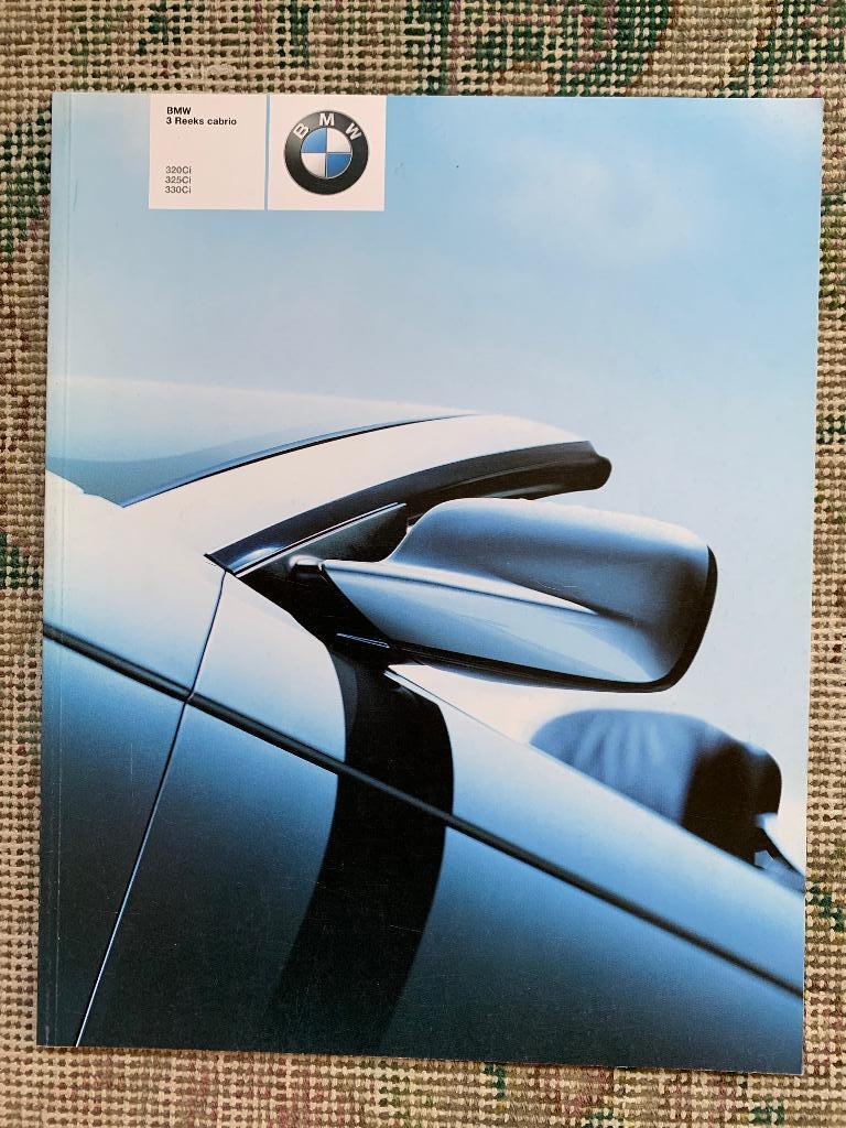 Nederlandstalige brochure BMW 3-serie cabriolet E46 2001, Nieuw, Ophalen of Verzenden, BMW, BMW