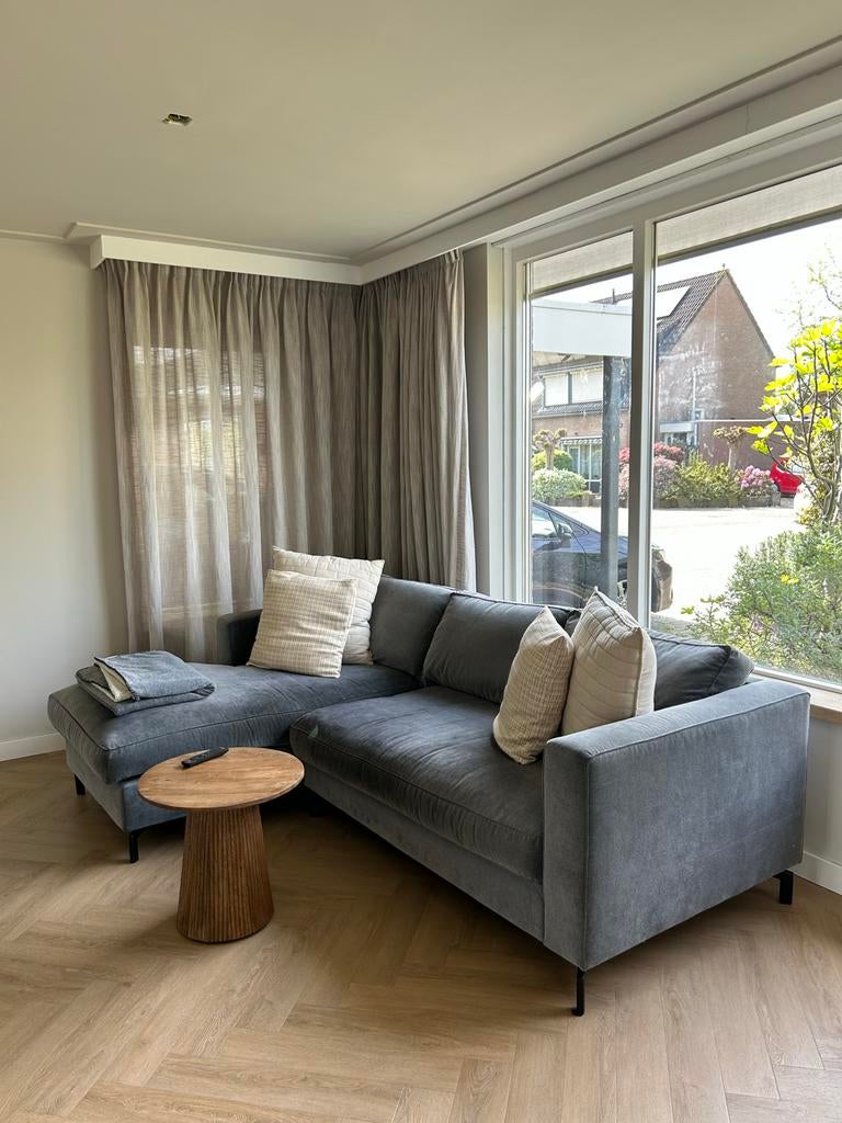 Hoekbank Yara Pure Wood - 4 zits comfortabel, Ophalen of Verzenden, Gebruikt, Stof