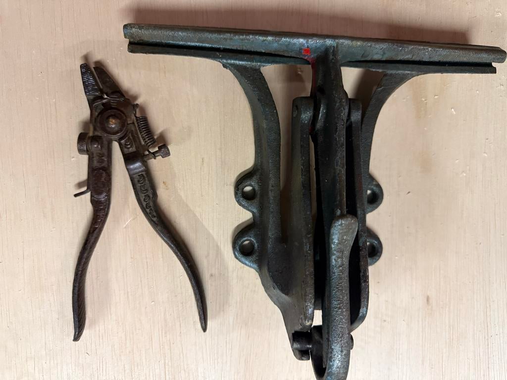 Zaagzetklem + tang, Ophalen of Verzenden, Gebruikt