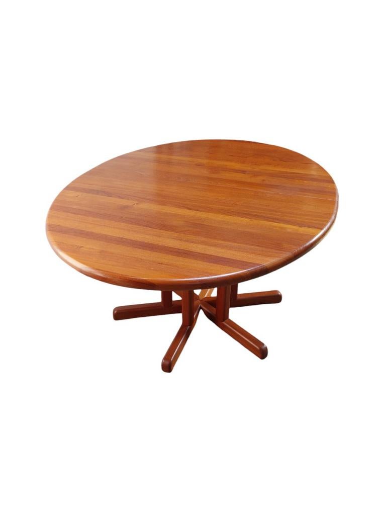 Vintage teakhouten eethoek incl. 5 stoelen (setprijs), Huis en Inrichting, Complete eetkamers, Ophalen, Gebruikt, 4 tot 6 stoelen