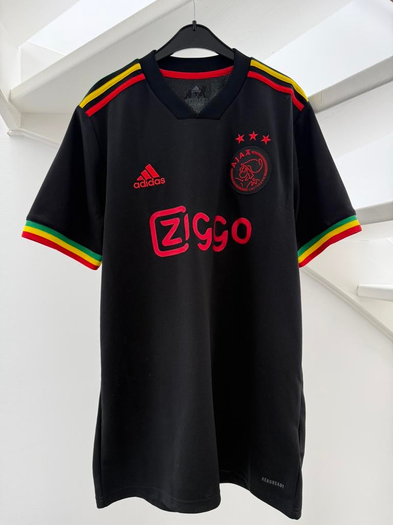 Ajax Derde shirt 2021-22 bob marley, Sport en Fitness, Voetbal, Maat M, Ophalen of Verzenden, Nieuw, Shirt