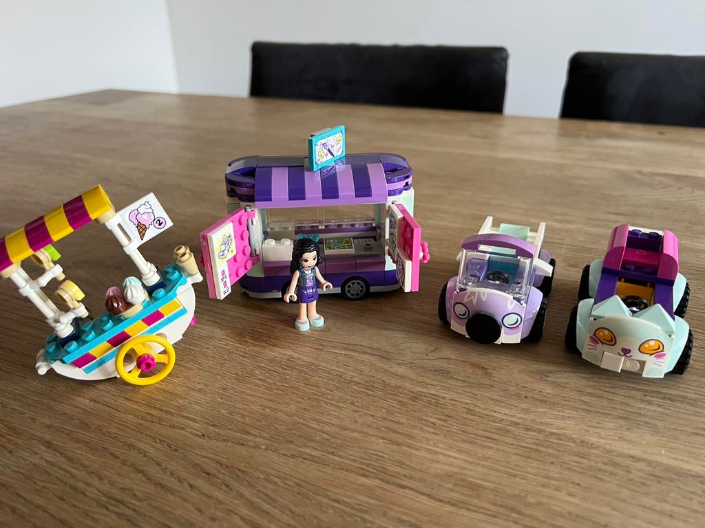 Lego friends winkel ijskraam met auto’s, Ophalen, Zo goed als nieuw, Jongen of Meisje