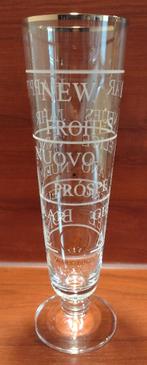 Warsteiner Nieuwjaar Glas. (E2), Ophalen of Verzenden, Gebruikt, Glas of Glazen, Overige merken