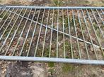 Gegalvaniseerde poort 360x200cm spijlenpoort enkele vleugel, Ophalen, Met poort, Gebruikt, Spijlenhekwerk