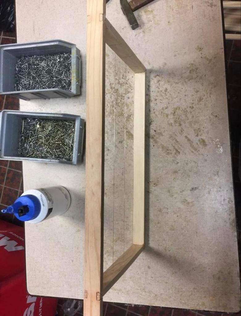 Nieuwe ramen voor bijenkasten, Bijen