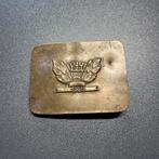 Authentieke vintage Sovjet schooluniform gesp uit de USSR, Ophalen of Verzenden, Landmacht, Nederland