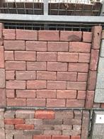 350m2 Prachtig oud gebakken klinkers keiformaat rood paars, Gebruikt, Keramiek, Klinkers, DeStenenMan