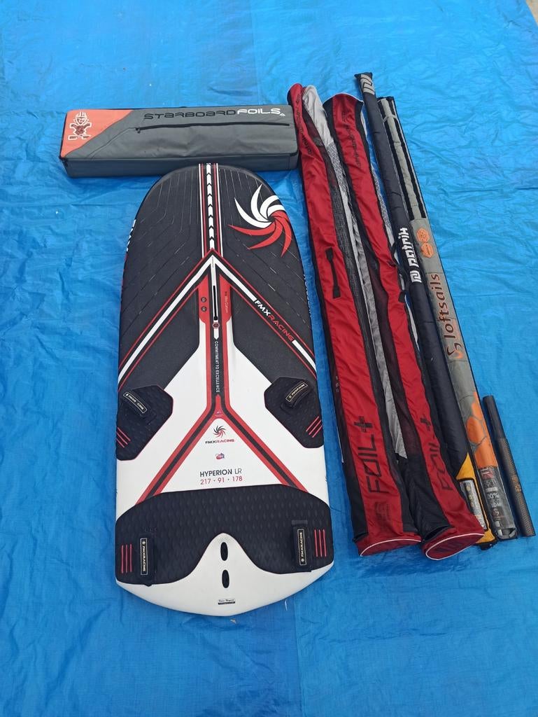 Complete foil set. FMX, Patrik, Starboard, Watersport en Boten, Windsurfen, Ophalen, Gebruikt, 7 m² of meer, Minder dan 250 cm