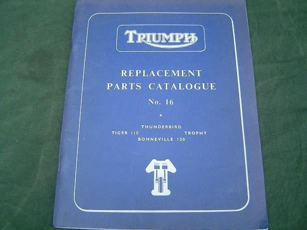 Triumph 6T T110 TR6 T120 1960 motorcycle parts catalogue, Ophalen of Verzenden, Triumph