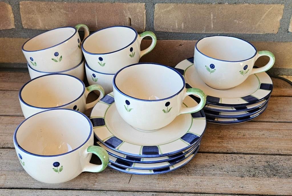 Kop en schotels, Ophalen of Verzenden, Zo goed als nieuw, Overige stijlen, Kop(pen) en/of Schotel(s)