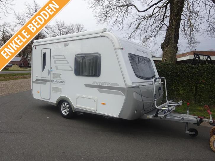 Eriba Moving 390 Enkele Bedden+Mover+Luifel, Caravans en Kamperen, Caravans, Bedrijf, tot en met 2, 1000 - 1250 kg, Standaardzit