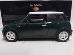 Mini Cooper 2000 dark green Bburago metal 1:18 KRD, Ophalen of Verzenden, Zo goed als nieuw, Auto, Overige merken