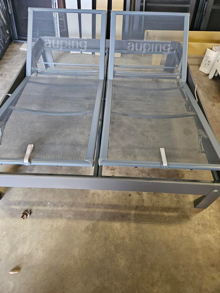 2 x Auping auronde 1000/2000   180x200  en 160x200, Huis en Inrichting, Slaapkamer | Bedden, Verstelbaar, Overige kleuren, Tweepersoons