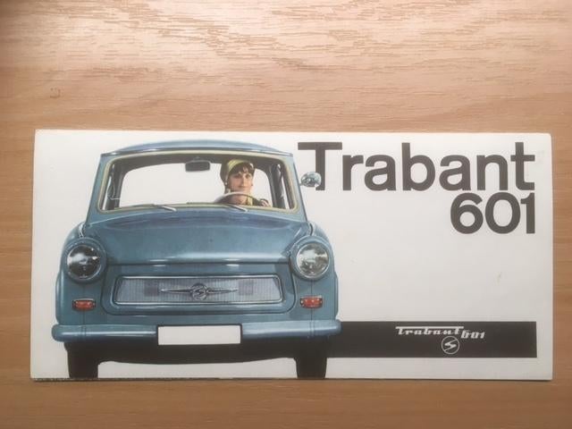 Autobrochure/Autofolder:       Trabant 601      1964      NL, Ophalen of Verzenden, Zo goed als nieuw, Overige merken