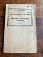 WO2 Amerikaans voorschrift Combat Engineer Genie Boten '43, Ophalen of Verzenden, Nederland, Boek of Tijdschrift